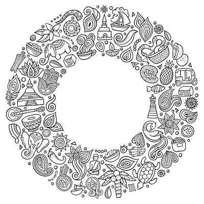 EPS 해외이미지 동물 디자인 꽃 아시아 여행 일러스트 요가 자연 코끼리 프레임 연꽃 동양인 야자수 사찰 원형 거북이 낙서 만화 스케치 라인아트 파인애플 명상 오브젝트 그림 윤곽 손그림 랜드마크 사리탑 스리랑카 이국적 힌두교 벡터 국경 해외202310 해외일러스트 도형 나무 식물 웰빙 나라 종교 선 과일 포유류 종교건축 파충류 미술 인종 탑 열대과일 생태계 파일형식