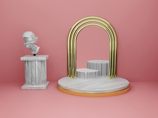 포토 JPG 해외이미지 서기 사람없음 3D 세일 화장품 방 무대 발표 고급 상품 전시회 받침대 진열장 만들기 쇼 장면 단상 지휘대 파스텔톤 목업 카피스페이스 미니멀 해외202310 해외포토 컬러 컨셉 모션 뷰티 공백 전시 디지털합성 파일형식