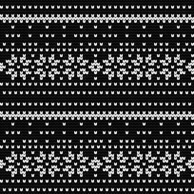 EPS 해외이미지 디자인 겨울 패턴 일러스트 눈꽃 사람없음 검은색 뜨개질 해외202310 해외일러스트 계절 컬러 무늬 눈_날씨 취미 파일형식 벡터