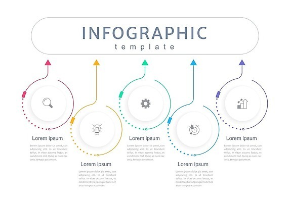 EPS 해외이미지 템플릿 화살표 일러스트 비즈니스 그래프 사람없음 자료 인포그래픽 정보 원형 심플 단계 타임라인 미니멀 해외202310 해외일러스트 도형 파일형식 벡터