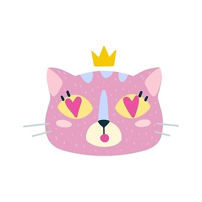 EPS 해외이미지 동물 템플릿 캐릭터 디자인 감정 얼굴 스티커 일러스트 왕관 이야기 사랑 반려동물 컬러풀 유행 고양이 놀람 덮개 플랫 낙서 만화 흥분 심플 열정 손그림 여왕 고립 소셜미디어 아바타 벡터 미니멀리스트 강조 해외202310 해외일러스트 일러캐릭터 컬러 포유류 표정 신체부위 뚜껑 파일형식