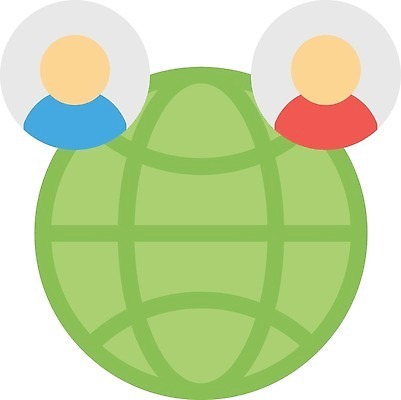 EPS 해외이미지 남자 실루엣 컨셉 인터넷 일러스트 비즈니스 사람 그래픽 픽토그램 글로벌 웹 정보 네트워크 수집 서비스 커뮤니티 고립 소셜 인터페이스 회원 아바타 사용자 해외202310 해외일러스트 촬영기법 파일형식 벡터