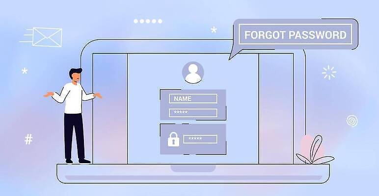 EPS 해외이미지 템플릿 캐릭터 디자인 배너 컨셉 인터넷 일러스트 비즈니스 열쇠 안전 컴퓨터 디지털 웹 오픈 이메일 플랫 암호 보호 질문 종업원 확인 사인 시작 잠금 보안 페이지 온라인 계좌 로그인 지원 혼란 벡터 사용자 리셋 해외202310 해외일러스트 일러캐릭터 직업 금융 전자제품 파일형식