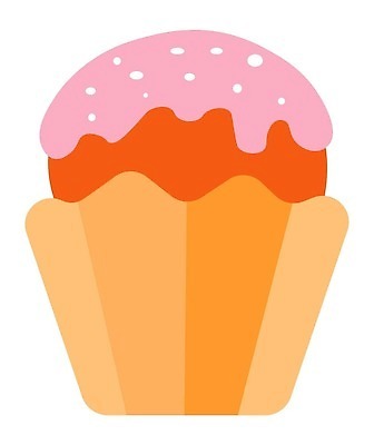 EPS 해외이미지 일러스트 사람없음 주황색 달콤 컵케이크 크림 머핀 엘리먼트 해외202310 해외일러스트 빵 컬러 케이크 맛 파일형식 벡터