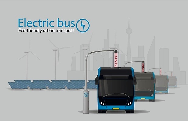 EPS 해외이미지 산업 일러스트 자동차 거리 버스 태양 에너지 도시 판넬 그린에너지 옥상 속도 생태계 일반 충전 그만 충전기 벡터 해외202310 해외일러스트 자연요소 육상교통 대중교통 기계 파일형식