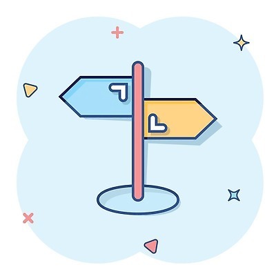 EPS 해외이미지 일러스트 사람없음 파란색 표지판 심볼 심플 코믹 해외202310 해외일러스트 컬러 알림판 파일형식 벡터