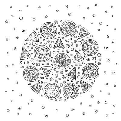 EPS 해외이미지 디자인 음식 토마토 채소 일러스트 재료 양파 치즈 새우 피자 육류 요리 주방 식당 식사 저녁식사 버섯 이탈리아 카페 껍질 원형 맛 낙서 굽기 해산물 속도 메뉴 올리브 윤곽 손그림 토핑 바질 점심식사 고립 마르게리타피자 모짜렐라치즈 살라미 채식주의자 페퍼로니 피자집 하와이인 벡터 맛있는 해외202310 해외일러스트 도형 외국인 열매 유럽 컨셉 식재료 유제품 패스트푸드 서양음식 갑각류 상점 소시지 구이 채식 파일형식