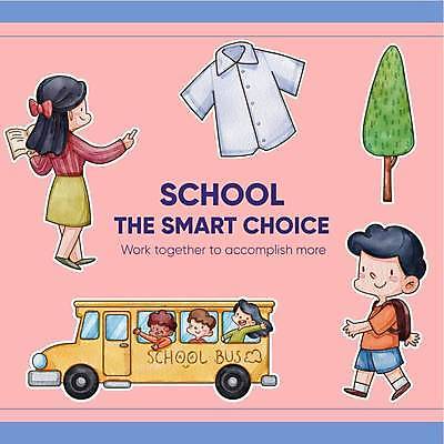 EPS 해외이미지 나무 학생 여자 행복 어린이 스티커 셔츠 가방 소년 여러명 성인 걷기 교사 가르침 승차 스쿨버스 담임 해외202310 해외일러스트 식물 직업 잡화 교육 남자 감정 다수 상의 모션 버스 사람 파일형식 벡터