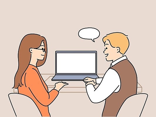 EPS 해외이미지 직업 캐릭터 행복 컨셉 일러스트 회사 비즈니스 사업가 통신 회의 협력 노동자 직장 함께함 실내 사람 노트북 컴퓨터 사무실 업무 그룹 토론 만화 종업원 고객 동료 그림 경영자 윤곽 경영 마케팅 벡터 콜라보레이션 해외202310 해외일러스트 일러캐릭터 감정 관계 내부 전자제품 작업 리더 파일형식