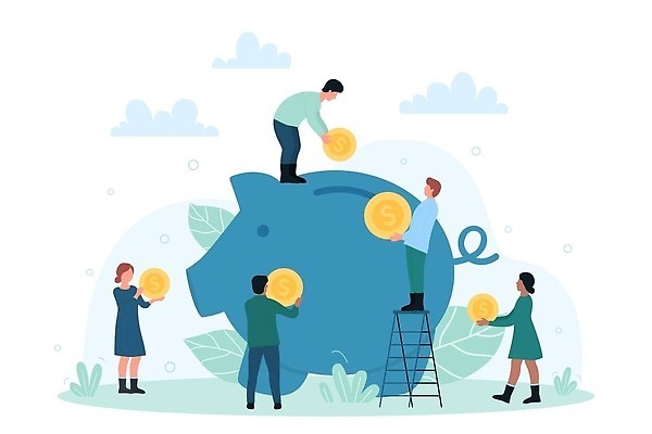 EPS 해외이미지 캐릭터 디자인 백그라운드 컨셉 돈 일러스트 비즈니스 함께함 사람 건물 금융 경제 상자 달러 동전 돼지저금통 저금통 잡기 돼지 절약 재산 플랫 어플리케이션 보호 만화 수집 투자 대출 경영 계좌 고립 기관 넣기 방법 수입 예산 자금 벡터 해외202310 해외일러스트 일러캐릭터 건축물 포유류 모션 저축 파일형식