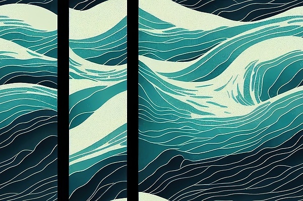 포토 JPG 해외이미지 디자인 선 파도 바다 백그라운드 컨셉 패턴 일러스트 벽지 추상 잉크 항해 흑백 미술 사람없음 그래픽 장식 가로 물 파란색 빛 줄무늬 직물 개울 낙서 스케치 천 타일 그림 질감 웨이브 순환 심플 기하학 예약 엘리먼트 포장소품 스타일 해외202310 해외일러스트 자연요소 컬러 무늬 배_교통 포장 모션 문화예술 촬영기법 강 오브젝트 포장재료 파일형식