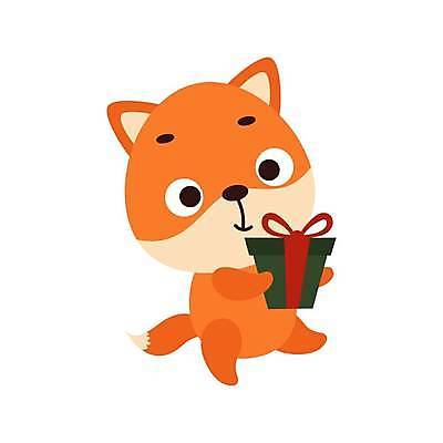 EPS 해외이미지 행복 동물캐릭터 크리스마스 일러스트 사람없음 선물상자 심플 여우 해외202310 해외일러스트 일러캐릭터 동물 캐릭터 기념일 감정 포유류 선물 상자 파일형식 벡터