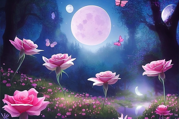 포토 JPG 해외이미지 꽃 별 호수 나비 백그라운드 상상 자연 동화 요정 이야기 미술 사람없음 파란색 빛 강 세계 뷰티 장미 정원 어둠 꿈 낭만 벚꽃 광선 달 수수께끼 야간 숲 신비 달빛 장면 공상 마법 삼림지대 해외202310 해외포토 자연요소 식물 컬러 곤충 컨셉 문화예술 생태계 파일형식