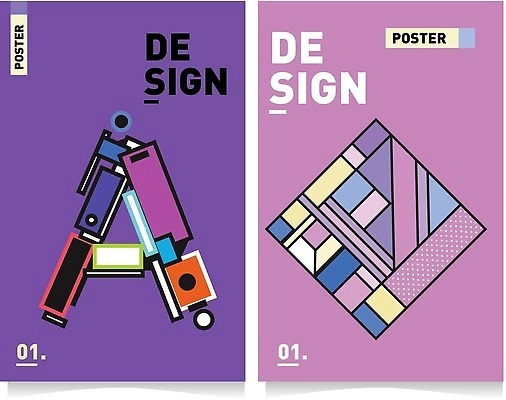 EPS 해외이미지 도형 알파벳 포스터 백그라운드 일러스트 추상 타이포그라피 사람없음 보라색 화려 해외202310 해외일러스트 문자 영어 컬러 컨셉 무늬 파일형식 벡터