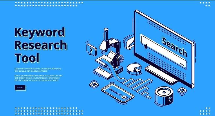 EPS 해외이미지 일러스트 그래프 현미경 사람없음 파란색 스마트폰 모니터 검색 커서 아이소메트릭 검색창 해외202310 해외일러스트 컬러 실험기구 핸드폰 스마트기기 컴퓨터 파일형식 벡터