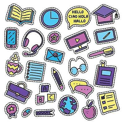 EPS 해외이미지 학생 해외 디자인 영어 교육 안경 시계 스티커 서류가방 일러스트 비즈니스 통신 부분 학교 수업 말하기 책 스마트폰 학습 스터디 컴퓨터 알약 연필 펜 헤드폰 행성 낙서 사과 강의 만화 편지 대학교 땀 배지 손그림 사전 온라인 고립 벡터 해외202310 해외일러스트 문자 잡화 음향기기 가방 과일 모션 학용품 전자제품 핸드폰 스마트기기 필기구 약 우주 파일형식