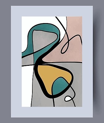 EPS 해외이미지 포스터 일러스트 추상 미술 사람없음 페인트 그림 기하학 해외202310 해외일러스트 무늬 문화예술 파일형식 벡터