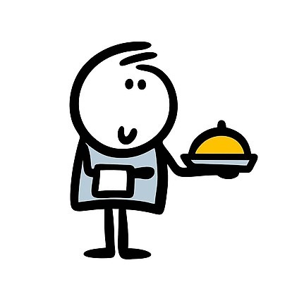 EPS 해외이미지 전신 캐릭터 남자 음식 일러스트 한명 들기 성인 수건 웨이터 심플 성인남자한명만 해외202310 해외일러스트 일러캐릭터 직업 1 모션 사람 위생용품 남자한명만 성인남자만 파일형식 벡터