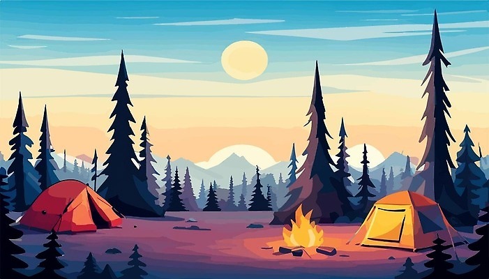 EPS 해외이미지 나무 라이프스타일 디자인 배너 계절 공원 별 호수 여행 백그라운드 일러스트 자연 벽지 하늘 휴가 산 텐트 미술 야외 목재 그래픽 파란색 빛 태양 환경 하이킹 달 소나무 플랫 야간 저녁 숲 모닥불 만화 원정 벡터 해외202310 해외일러스트 자연요소 식물 공공시설 컬러 재료 불 레저 문화예술 캠핑도구 생활 생태계 파일형식
