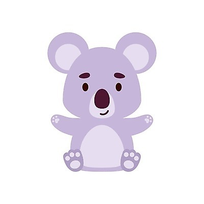 EPS 해외이미지 행복 동물캐릭터 일러스트 사람없음 심플 코알라 해외202310 해외일러스트 일러캐릭터 동물 캐릭터 감정 포유류 파일형식 벡터