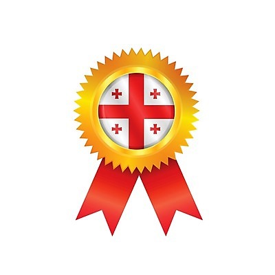 EPS 해외이미지 배너 리본 십자가 일러스트 사람없음 빨간색 세계 라벨 경쟁 깃발 상패 트로피 메달 심볼 배지 광택 조지아 해외202004 해외일러스트 컬러 컨셉 프레임 상_우승 동유럽 상_상패 파일형식 벡터