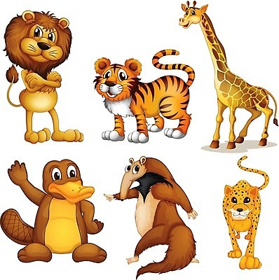 EPS 해외이미지 클립아트 동물 캐릭터 새끼 백그라운드 일러스트 그래픽 흰색 호랑이 그룹 사자 왕 만화 땅 6 수집 기린 그림 꼬리 육식동물 목 치타 표범 고립 시리즈 해외202004 해외일러스트 일러캐릭터 컬러 포유류 신체부위 숫자 파일형식 벡터