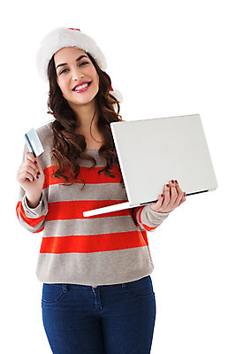 포토 JPG 해외이미지 여자 행복 크리스마스 산타모자 갈색머리 한명 서기 미소 사람 20대 성인 노트북 쇼핑 축제 축하 신용카드 흰배경 온라인쇼핑 전자상거래 체크카드 성인여자한명만 해외202004 해외포토 모자_잡화 1 헤어스타일 기념일 감정 백그라운드 컨셉 모션 표정 청년 금융 전자제품 흰색 온라인 여자한명만 성인여자만 파일형식