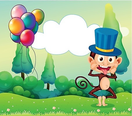 EPS 해외이미지 클립아트 나무 식물 동물 구름 템플릿 일러스트 포유류 자연 하늘 미술 풍경 그래픽 초록색 컬러풀 갈색 우주 공백 흰색 원숭이 잡초 만화 언덕 메뉴 그림 장면 풍선 유인원 수소 헬륨 카피스페이스 해외202004 해외일러스트 자연요소 컬러 문화예술 원소 생태계 파일형식 벡터