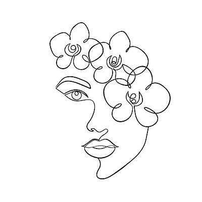 EPS 해외이미지 식물 모델 1 디자인 여자 꽃 행복 얼굴 선 백그라운드 꽃무늬 일러스트 자연 미술 사람 성인 그래픽 뷰티 머리 유행 난초 스케치 문신 심볼 입술 사인 그림 고립 엘리먼트 스타일 미니멀리스트 미니멀 해외202310 해외일러스트 감정 무늬 문화예술 신체부위 생태계 파일형식 벡터