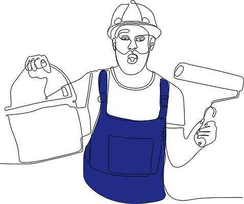 EPS 해외이미지 직업 캐릭터 남자 선 벽 일러스트 텍스트 사다리 노동자 주택 아이디어 작업복 미술 사람 내부 장식 우주 계단 페인트 업무 플랫 수리 스케치 윤곽 화가 손그림 부활 계약자 고립 복원 업그레이드 조작 회복 해외202310 해외일러스트 일러캐릭터 옷 컨셉 문화예술 건물 도구 작업 계약 파일형식 벡터