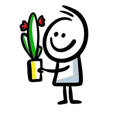 EPS 해외이미지 전신 캐릭터 남자 꽃 행복 화분 일러스트 선인장 한명 들기 성인 심플 성인남자한명만 해외202310 해외일러스트 일러캐릭터 식물 1 감정 모션 사람 남자한명만 성인남자만 파일형식 벡터