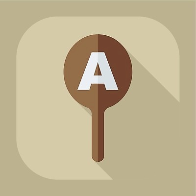 EPS 해외이미지 일러스트 그림자 사람없음 플랫 심볼 A 시력검사 시력검사기 해외202310 해외일러스트 알파벳 검사_조사 파일형식 벡터