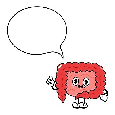 EPS 해외이미지 무료이미지 캐릭터 말풍선 일러스트 건강 장기 대장 소장 의료계 해외202310 해외일러스트 신체 의학 장기_의학 파일형식 벡터 무료콘텐츠