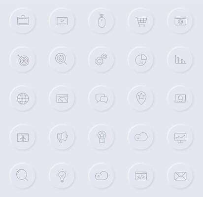 EPS 해외이미지 디자인 선 일러스트 비즈니스 모바일 아이디어 그림자 이벤트 세트 픽토그램 웹 회색 달력 원형 심볼 서비스 사인 검색 상업 윤곽 감시 엔진 순위 고무 온라인 기어 UI 경영 마케팅 반응 지원 벡터 코딩 해외202310 해외일러스트 도형 컬러 컨셉 인터넷 컴퓨터교육 파일형식