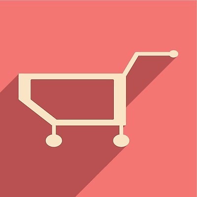 EPS 해외이미지 일러스트 사람없음 쇼핑 쇼핑카 플랫 심볼 해외202310 해외일러스트 카트 파일형식 벡터