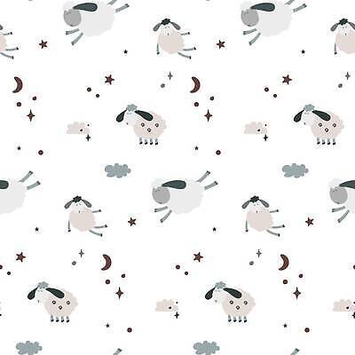 EPS 해외이미지 동물캐릭터 백그라운드 패턴 일러스트 휴식 사람없음 회색 흰색 잠 양 아기자기 해외202310 해외일러스트 일러캐릭터 동물 캐릭터 컬러 컨셉 무늬 포유류 파일형식 벡터