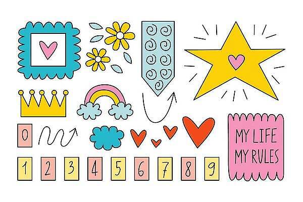 EPS 해외이미지 클립아트 템플릿 종이 컬러 스티커 일러스트 학교 표시 추상 화살 단어 세트 유행 라벨 다이어리 쪽지 공책 달력 붓 조직 낙서 잡지 인쇄 시원함 만화 스케치 수집 심볼 보따리 초대 배지 서명 우표 스칸디나비아 스크랩북 엘리먼트 타격 파스텔톤 힙스터 자극 해외202310 해외일러스트 문자 교육 패션 무늬 모션 문구용품 프레임 미술 간행물 사무용품 파일형식 벡터