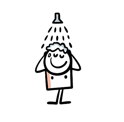 EPS 해외이미지 전신 캐릭터 남자 행복 일러스트 한명 성인 눈감음 거품 씻기 심플 샤워기 성인남자한명만 해외202310 해외일러스트 일러캐릭터 1 감정 모션 사람 청결 남자한명만 성인남자만 파일형식 벡터