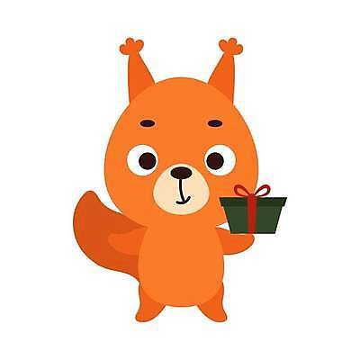 EPS 해외이미지 행복 동물캐릭터 크리스마스 일러스트 사람없음 선물상자 다람쥐 심플 해외202310 해외일러스트 일러캐릭터 동물 캐릭터 기념일 감정 선물 상자 설치류 파일형식 벡터