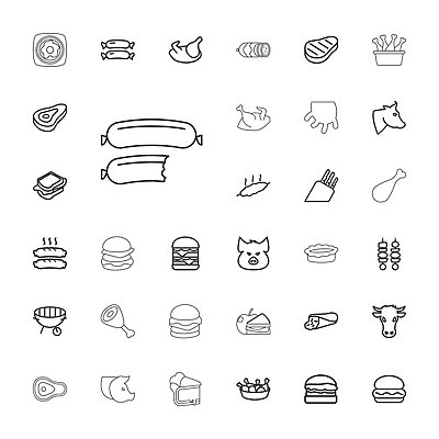 EPS 해외이미지 디자인 음식 백그라운드 일러스트 샌드위치 육류 그래픽 세트 계란 식사 저녁식사 치킨 소고기 튀김 덮개 햄버거 흰색 돼지 소 소시지 칼 사과 바비큐 심볼 사인 베이컨 젖 고립 케밥 더블 치즈버거 벡터 해외202310 해외일러스트 컬러 과일 식재료 포유류 패스트푸드 돼지고기 알 뚜껑 가공식품 닭고기요리 파일형식