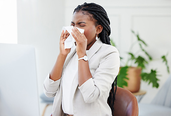 포토 JPG 해외이미지 식물 여자 화분 의자 한명 상반신 성인 눈감음 비즈니스우먼 찡그림 화장지 코감기 성인여자한명만 코풀기 해외202310 해외포토 1 가구 비즈니스 모션 표정 사람 직장인 감기_질병 여자한명만 성인여자만 파일형식