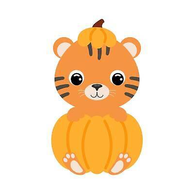 EPS 해외이미지 동물캐릭터 일러스트 호박 사람없음 귀여움 할로윈 호랑이 코스프레 해외202310 해외일러스트 일러캐릭터 동물 캐릭터 컨셉 채소 포유류 파일형식 벡터