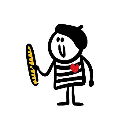 EPS 해외이미지 전신 캐릭터 남자 행복 일러스트 한명 성인 줄무늬 하트 바게트 심플 빵모자 성인남자한명만 해외202310 해외일러스트 일러캐릭터 모양 모자_잡화 1 감정 빵 무늬 사람 남자한명만 성인남자만 파일형식 벡터