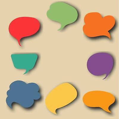 EPS 해외이미지 말풍선 스티커 일러스트 사람없음 컬러풀 엘리먼트 해외202310 해외일러스트 컬러 파일형식 벡터