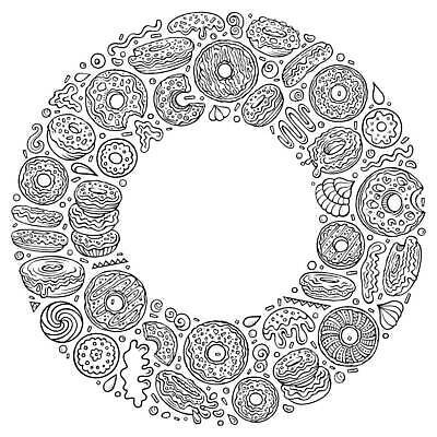 EPS 해외이미지 클립아트 디자인 음식 일러스트 디저트 프레임 사탕 장식 과자 케이크 초콜릿 얼음 카페 기쁨 빵집 수확 원형 구멍 도넛 달콤 맛 낙서 만화 스케치 굽기 뿌리기 라인아트 크림 오브젝트 메뉴 서식 윤곽 손그림 칼로리 반투명 페스츄리 캐러멜 국경 맛있는 해외202310 해외일러스트 자연요소 도형 감정 선 빵 컨셉 농업 모션 미술 상점 구이 파일형식 벡터
