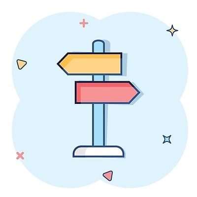 EPS 해외이미지 일러스트 사람없음 파란색 표지판 심볼 심플 코믹 해외202310 해외일러스트 컬러 알림판 파일형식 벡터