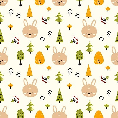 EPS 해외이미지 나무 식물 동물 옷 공원 열매 종이 어린이 백그라운드 패턴 오렌지 일러스트 포장 자연 벽지 소년 놀이방 나뭇가지 아기 토끼 낙서 숲 인쇄 재단 가문비나무 반복 해외202310 해외일러스트 공공시설 남자 무늬 과일 포유류 사람 반려동물 생태계 파일형식 벡터