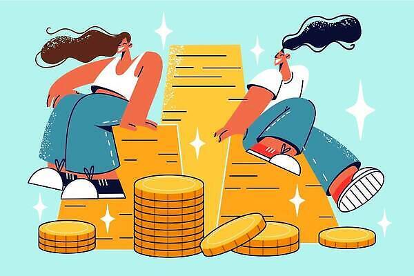 EPS 해외이미지 직업 여자 행복 컨셉 돈 일러스트 사업가 성공 사람 금융 경제 쌓기 우승 절약 시장 재산 황금 주식 무역 그림 흥분 투자 윤곽 이익 수익 복권 수입 승자 투자자 필승 벡터 해외202310 해외일러스트 감정 산업 비즈니스 모션 최고 파일형식