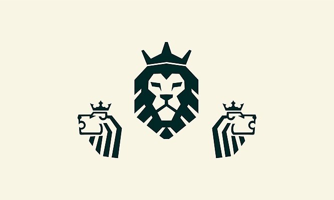 EPS 해외이미지 디자인 선 일러스트 왕관 사람없음 머리 사자 심볼 라인아트 그림 해외202310 해외일러스트 포유류 신체부위 파일형식 벡터