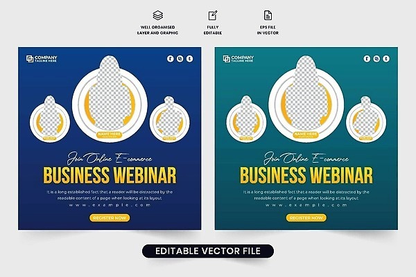 EPS 해외이미지 템플릿 포스터 일러스트 회사 비즈니스 회의 회의실 레이아웃 초대 승진 마케팅 세미나 벡터 웨비나 해외202310 해외일러스트 파일형식 언택트